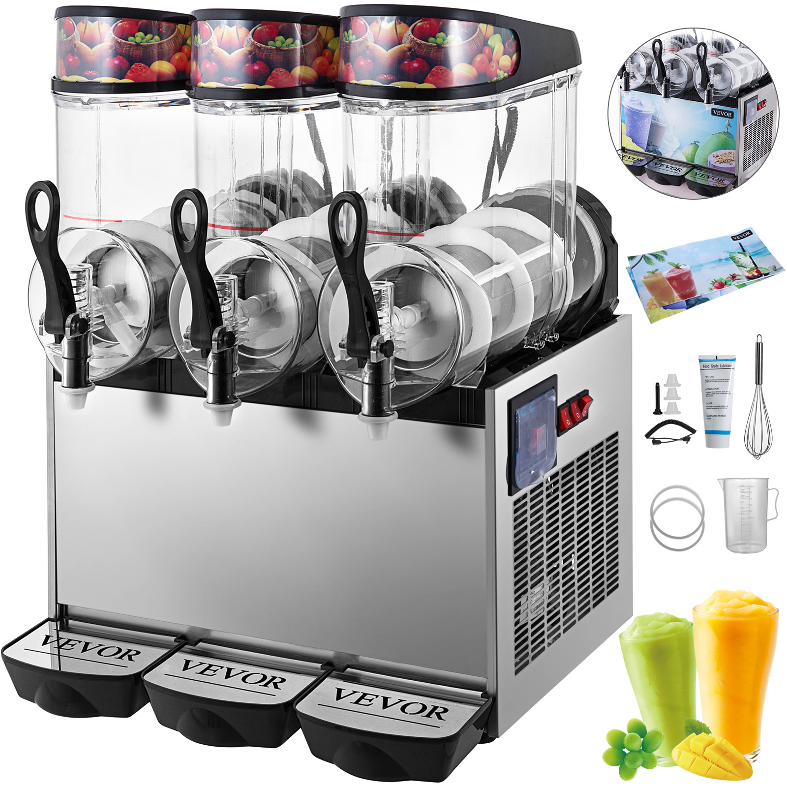 Commercial Slush Frozen Drink Machine 12l 24l 36l Juice Beverage Mixer