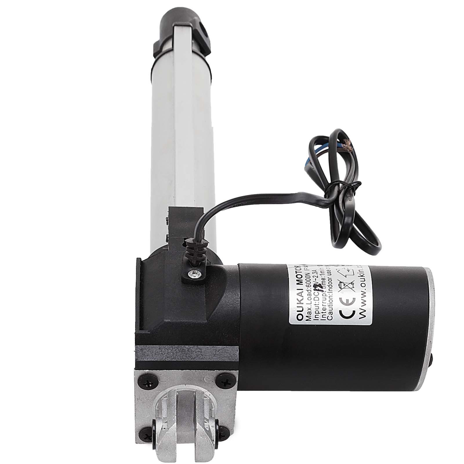 6000N Electric Linear Actuator 1320 Pound Max Lift Heavy Duty 12V DC Motor 