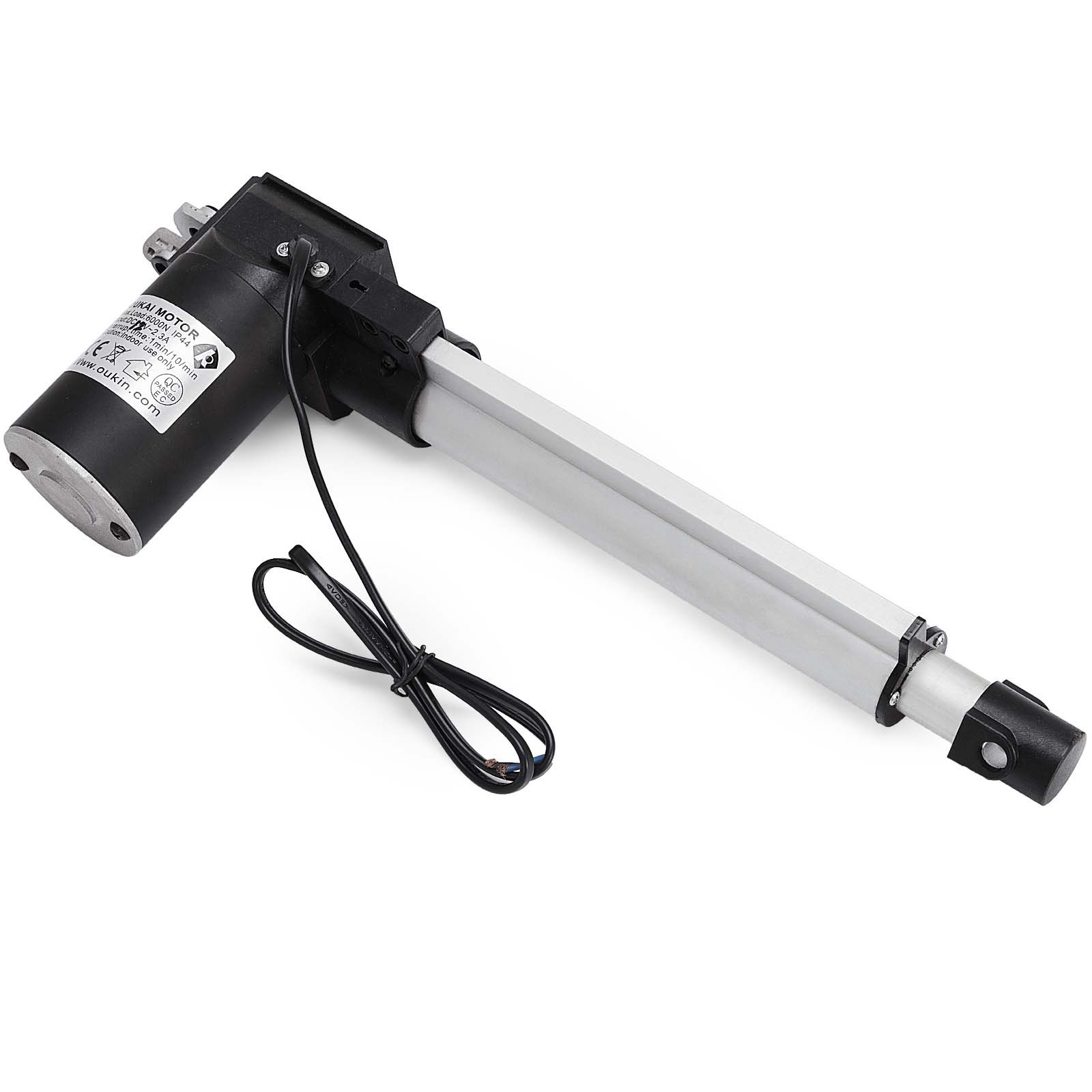 12" 6000N Electric Linear Actuator 1320 Pound Max Lift Heavy Duty 12V DC Motor 