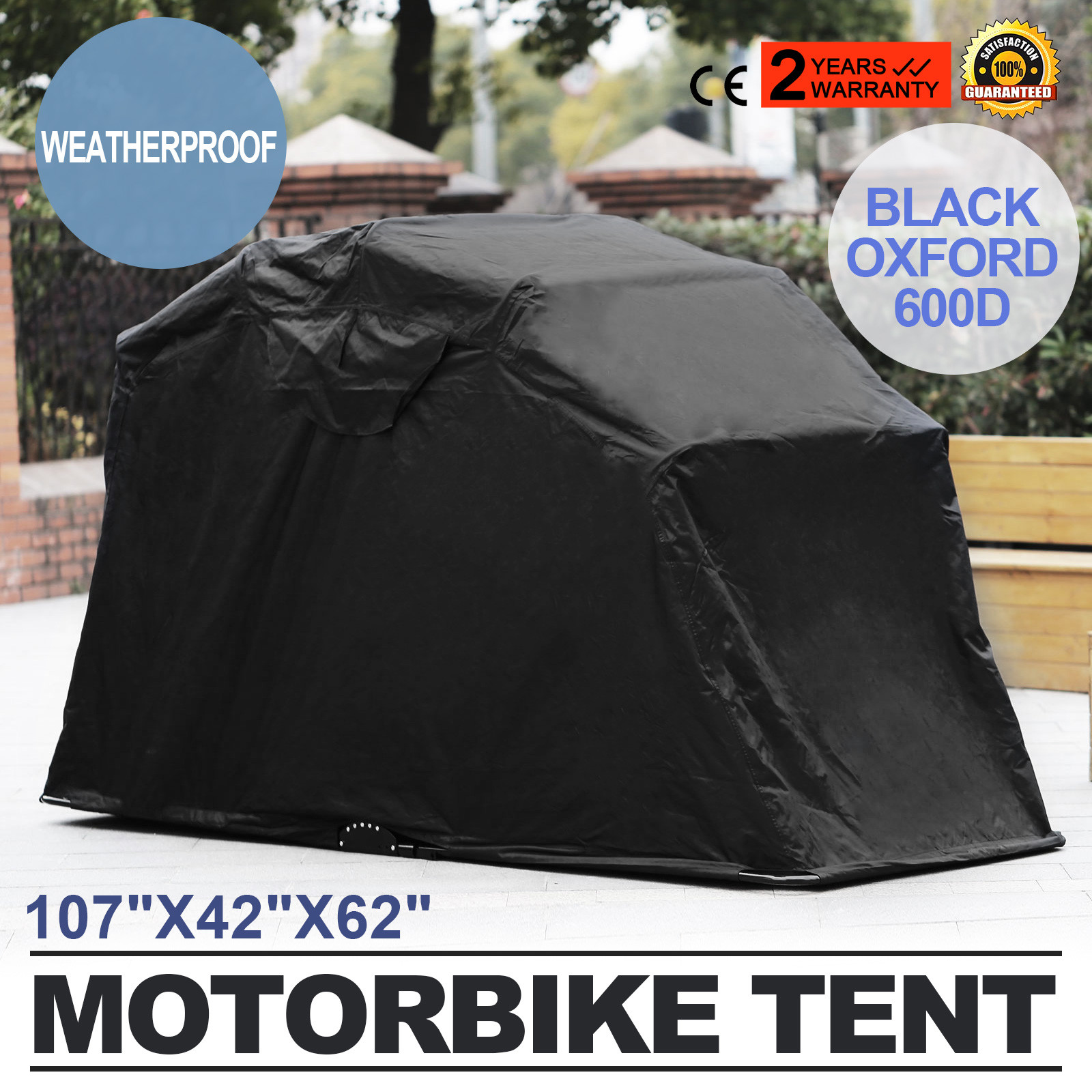Large Motorbike Bike Shelter Cover Outdoor Shed Garage 