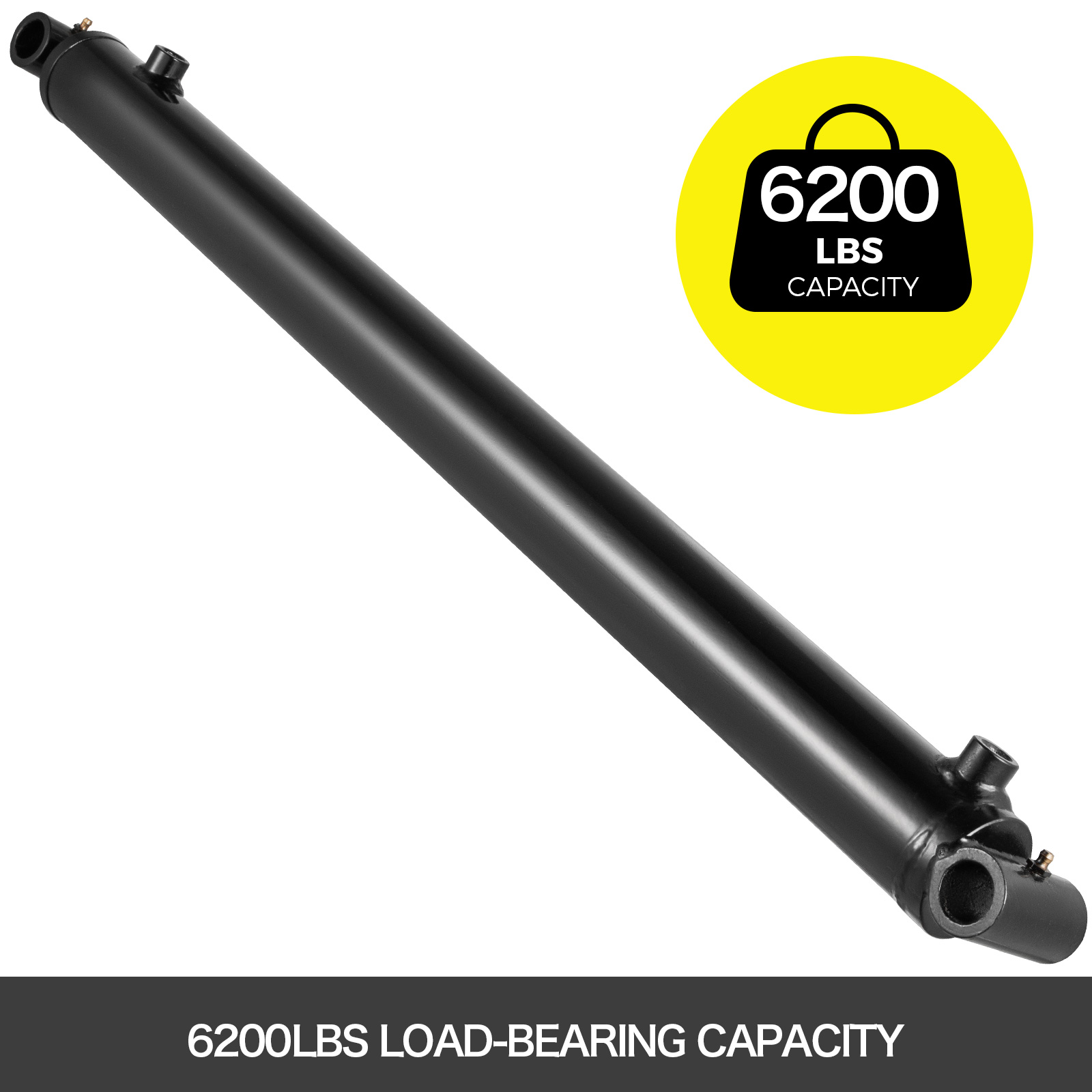 3 inch Bore x 48 inch stroke Hydraulic Cylinder 3000 PSI Welded Cylinder with Cross Tube Mounts