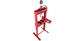 hydraulic shop floor press, 12 Ton, Red