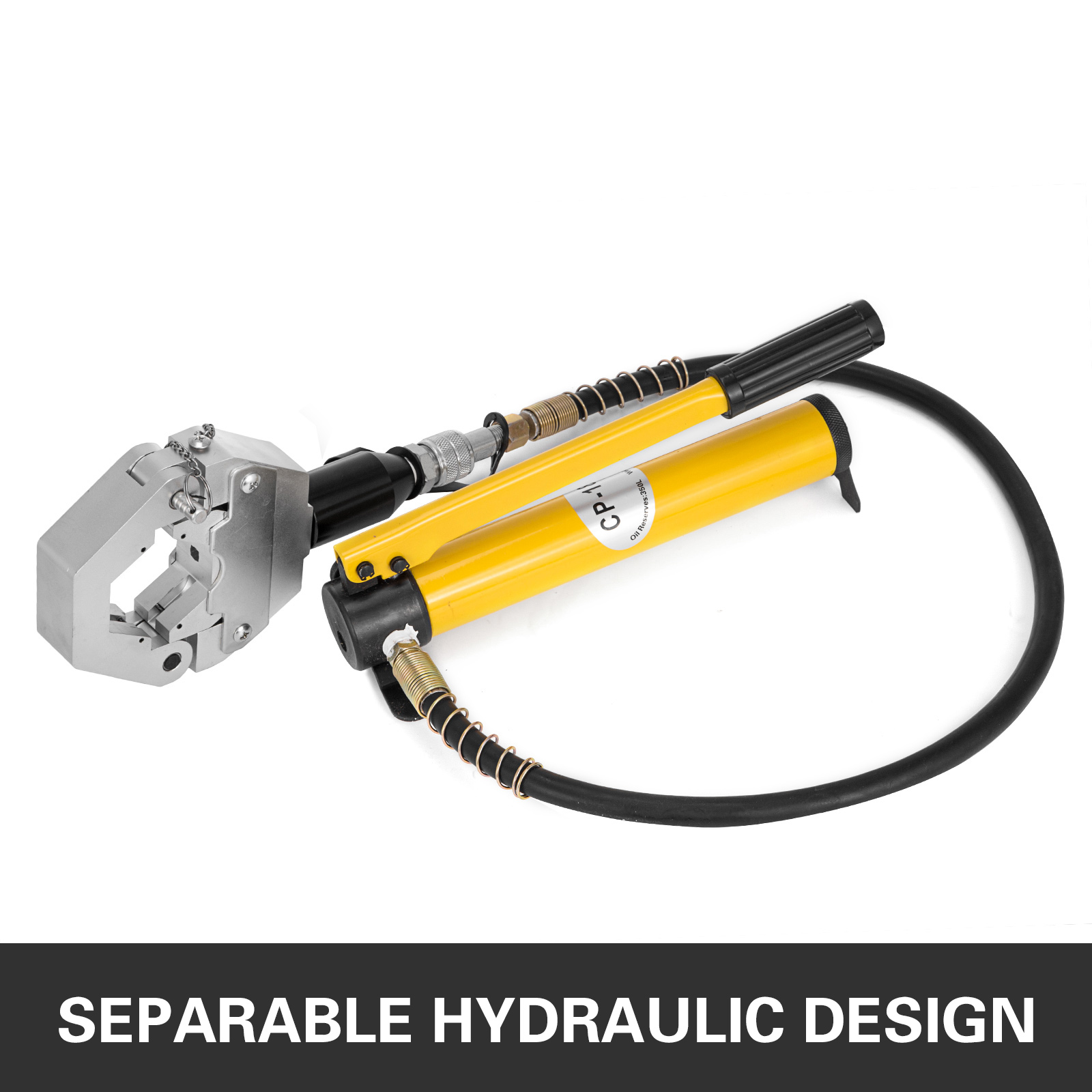 VEVOR 7842B Hydraulic Hose Crimper Kit PVC Rubber Hose Crimping Tool Hand Pump 