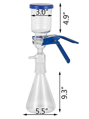 Vacuum filtration apparatus,borosilicate glass,1000ml
