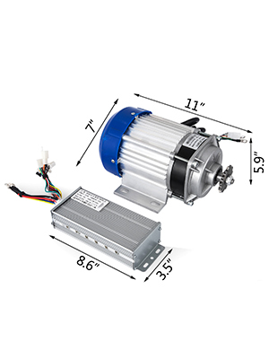 electric motorcycle VEVO 1600W 48V Brushless DC Motor with 3900RPM 42A Brushless Motor for Electric car electric tricycle
