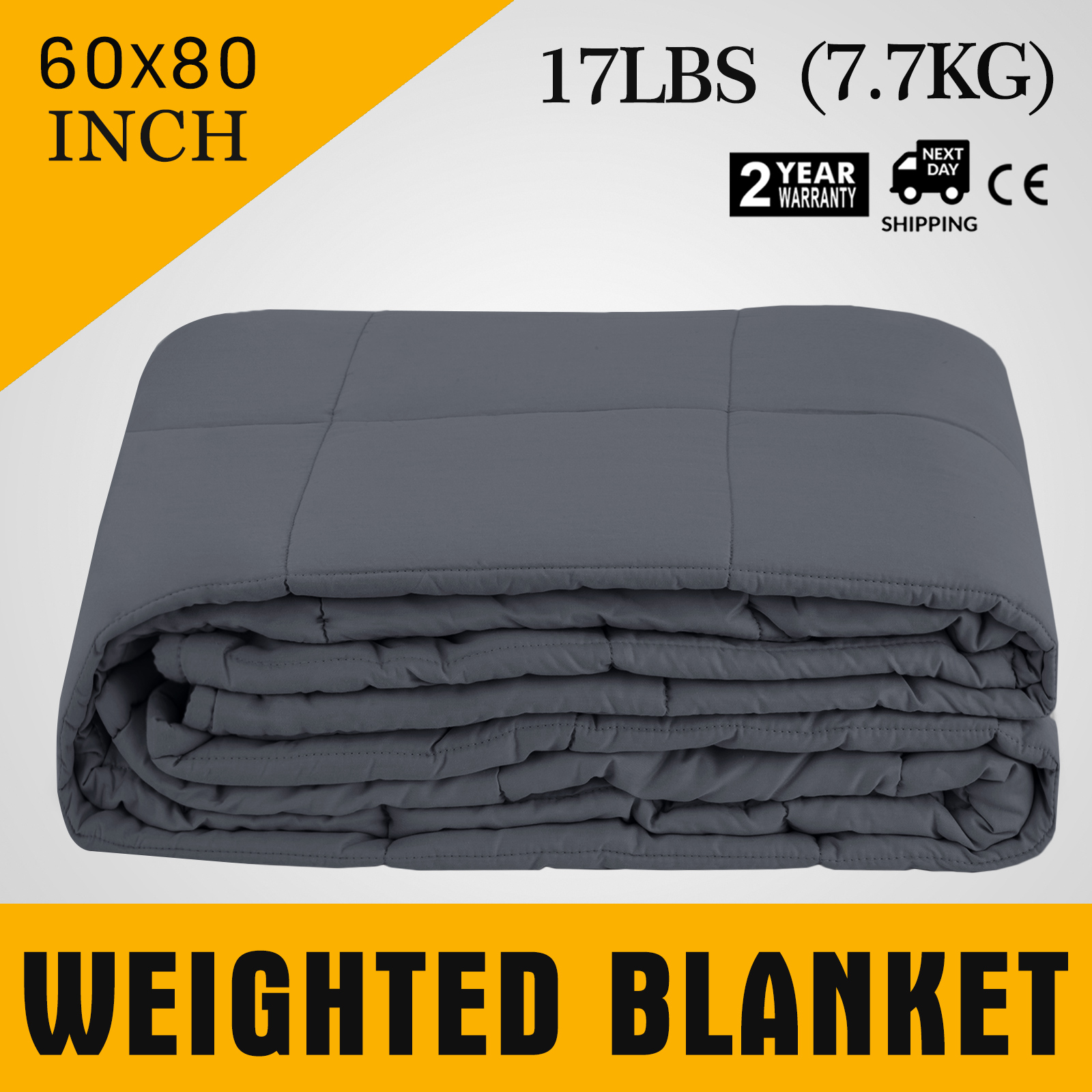 Weighted Blanket for Natural Deep Sleep 60''x80'' 15/17/20lbs Gravity Blanket 