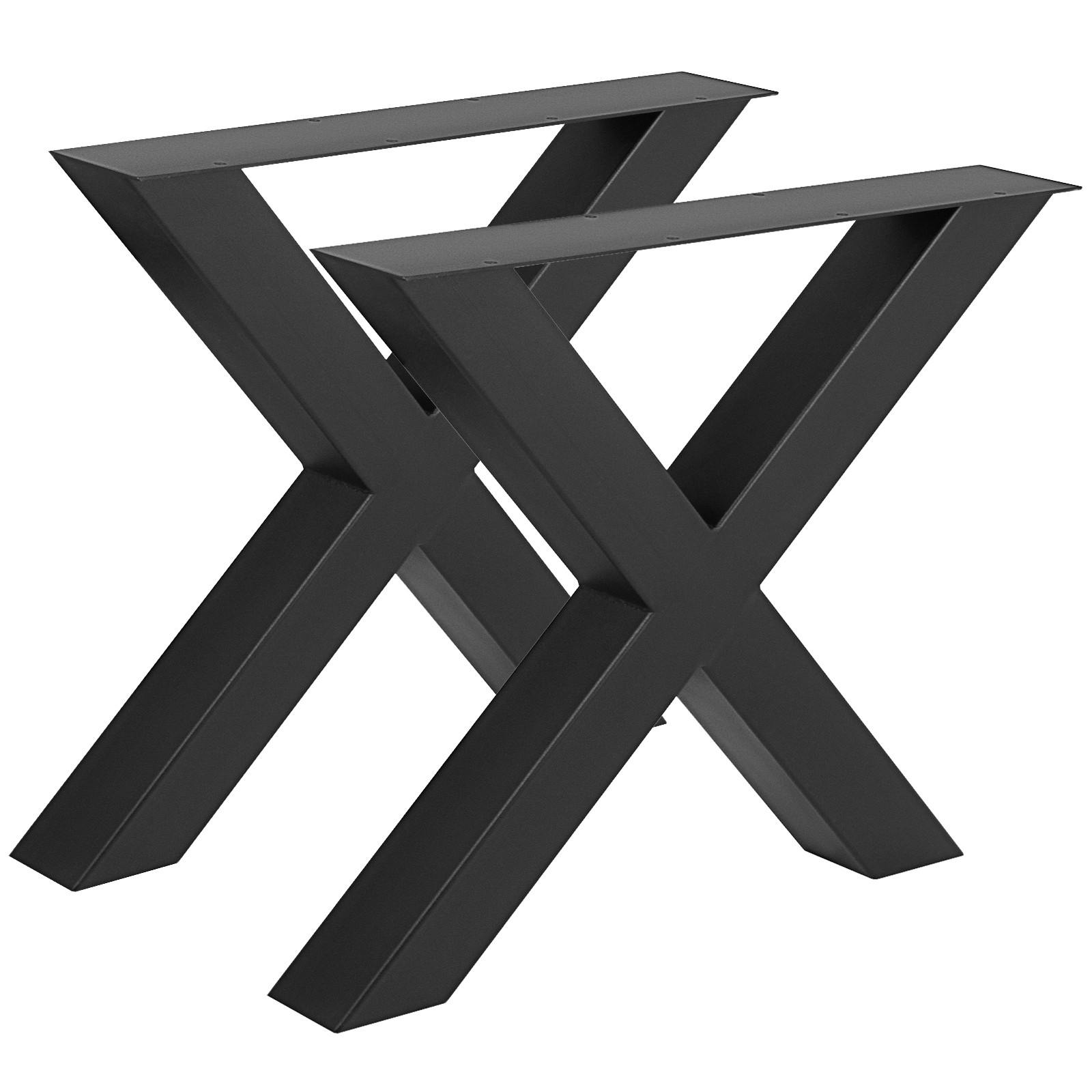2 X Cross Shape Table Legs Black Clear Breakfast Bar Bench Legs Dining Bench 