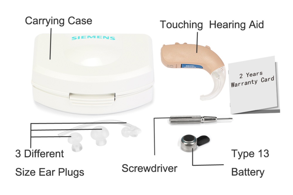 Siemens Touching Digital BTE Hearing Aid High Power